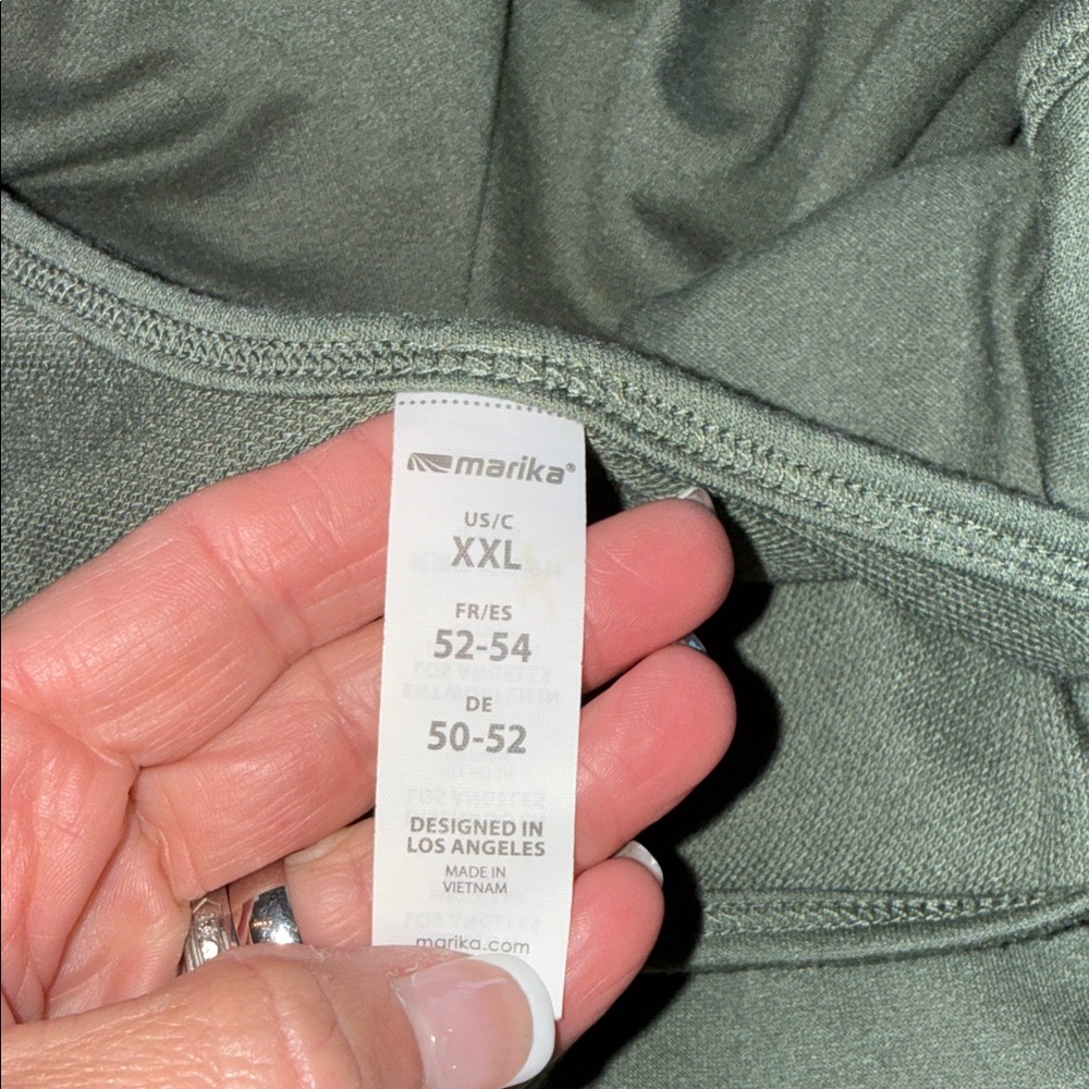 Marika Women’s Olive Green Tank Jumpsuit - Picture 2 of 6